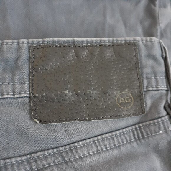 Adriano Goldschmied Men's 36X32 The Everett Sueded Steel Blue Straight Leg Jeans - Picture 10 of 15